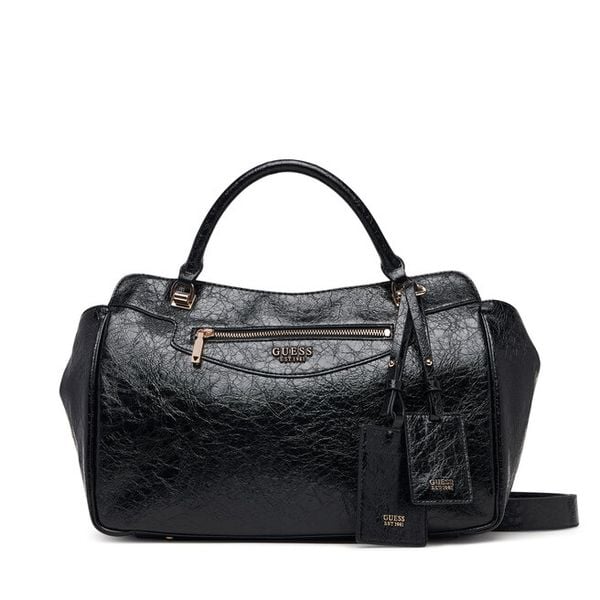 Torebka Guess. Czarne torebki do ręki damskie Guess, z aplikacjami, bez dodatków. Za 674.99 zł.
