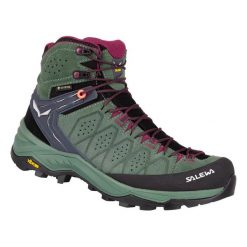 Buty trekkingowe damskie Salewa WS Alp Trainer 2 Mid Gtx. Zielone trekkingi damskie Salewa, na zimę, za kostkę. Za 1,072.00 zł.