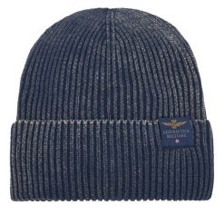 Czapka Aeronautica Militare. Niebieskie czapki i kapelusze męskie Aeronautica Militare, na zimę, bez wzorów. Za 179.99 zł.