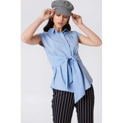 NA-KD Classic Bluzka z krótkim rękawem kimonowym - Blue. Bluzki damskie marki NA-KD Classic. Za 60.95 zł.
