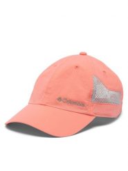 Columbia Czapka z daszkiem Tech Shade™ II Hat 2121071 Koralowy. Pomarańczowe rękawiczki męskie Columbia, bez wzorów, z nylonu. Za 89.99 zł.