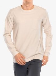 Bluza bez kaptura Houdini Cover Crew. Brązowe bluzy męskie Houdini, m, bez wzorów, z materiału, bez kaptura. Za 296.99 zł.