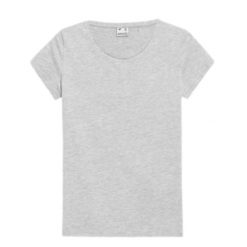 Koszulka Damska 4F. Szare t-shirty damskie 4f, bez wzorów, bez kołnierzyka. Za 66.99 zł.