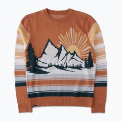 Sweter damski KAVU Hillrose. Brązowe swetry damskie KAVU, bez wzorów, sportowe, bez kołnierzyka, bez ramiączek, bez kaptura. Za 289.99 zł.
