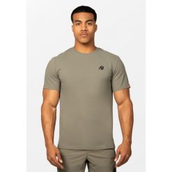 Colton Koszulka - zielony. Zielone koszulki sportowe męskie GORILLA WEAR, bez wzorów, bez kołnierzyka, bez ramiączek, na fitness i siłownię. Za 234.00 zł.