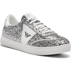 Sneakersy EMPORIO ARMANI - X3X083 XL841 N799 Silver/White/White. Półbuty damskie marki Emporio Armani. W wyprzedaży za 459.00 zł.