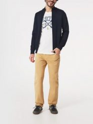 Sweter Męski TBS Axelegil. Niebieskie swetry przez głowę męskie TBS, na zimę, l, bez wzorów, z bawełny, bez kołnierzyka. Za 369.00 zł.