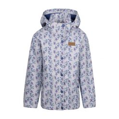 Trespass Drippy - Damska kurtka przeciwdeszczowa Tp50 Grey Skies. Fioletowe kurtki sportowe damskie Trespass, na lato, z aplikacjami, bez kaptura, do jazdy konnej. Za 288.99 zł.