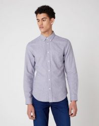 WRANGLER LS1PKT BUTTON DOWN MĘSKA KOSZULA LUNAR ROCK GREY W5F33ZXKH 112130121. Szare koszule męskie Wrangler, m, bez wzorów, rockowe, bez kołnierzyka, bez ramiączek. Za 129.99 zł.