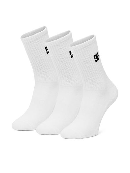DC Shoes Skarpety długie AS_DC_01W_SS25 (3-PACK) Biały. Białe skarpety damskie DC Shoes, bez wzorów, z bawełny. Za 49.99 zł.
