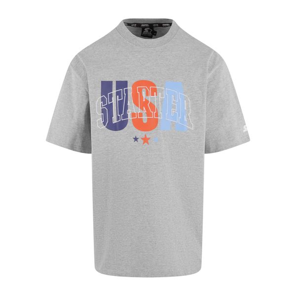 Oversized T-shirt Starter USA. Czarne t-shirty męskie Starter, s, bez wzorów, z bawełny, klasyczne, bez kołnierzyka. Za 136.50 zł.