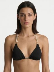 Guess Góra od bikini E6GJ00 KF412 Czarny. Czarne bikini damskie Guess, xl, z aplikacjami. Za 349.99 zł.