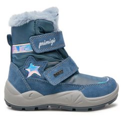 Śniegowce Primigi. Niebieskie śniegowce dziewczęce Primigi, z gore-texu, bez zapięcia. Za 479.99 zł.