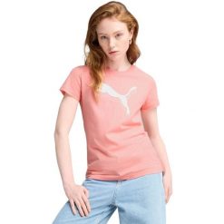 Koszulka Puma Ess Metallic Tee, Kobiety. Czerwone koszulki sportowe damskie Puma, bez wzorów, z bawełny, bez kołnierzyka, bez ramiączek. Za 190.00 zł.