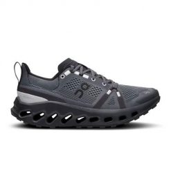 Buty do biegania damskie On Cloudsurfer Trail. Szare obuwie sportowe damskie On, bez wzorów, z materiału, do biegania. Za 903.00 zł.