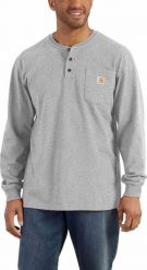 Carhartt Koszulka Carhartt Long Sleeve Heather Grey. Brązowe bluzki z długim rękawem męskie Carhartt, m, bez wzorów, bez kołnierzyka. Za 131.97 zł.