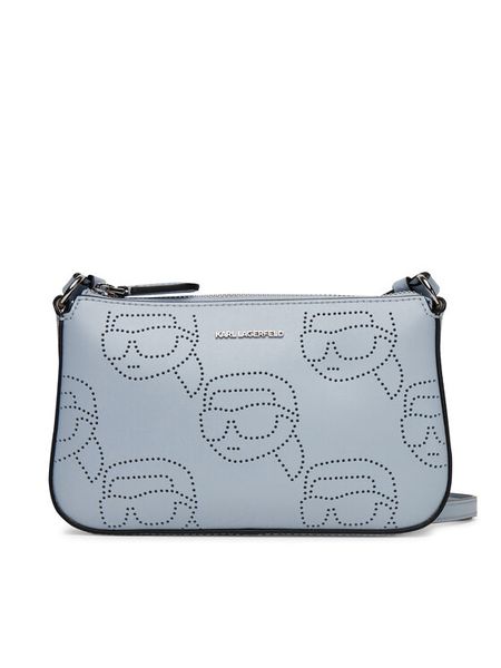 KARL LAGERFELD Torebka A2W32017 Błękitny. Niebieskie listonoszki damskie KARL LAGERFELD, bez wzorów, ze skóry, bez dodatków. Za 469.99 zł.