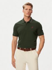 Beverly Hills Polo Club Polo P-SS26M-P450111 Zielony ciemny Regular Fit. Zielone koszulki polo męskie Beverly Hills Polo Club, m, bez wzorów, z bawełny, bez ramiączek. Za 229.99 zł.