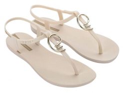 Sandały damskie Ipanema Class Stylish. Brązowe sandały damskie Ipanema, bez wzorów, z gumy, bez obcasa, bez zapięcia. Za 99.00 zł.