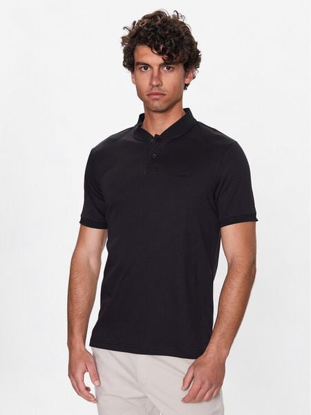 Calvin Klein Polo K10K111201 Czarny Regular Fit. Czarne koszulki polo męskie Calvin Klein, m, bez wzorów, z bawełny, bez ramiączek. Za 199.99 zł.