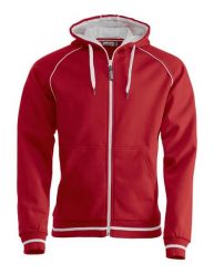 Clique Gerry — bluza z kapturem strukturalna, czerwona. Czerwone bluzy męskie CLIQUE, s, bez wzorów, z bawełny, z kapturem. Za 274.42 zł.