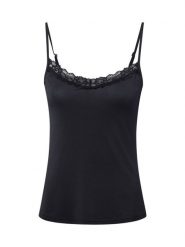 SKINY Koszulka Kobiety Modal czarny, 40. Czarne koszulki sportowe damskie Skiny, bez wzorów, bez kołnierzyka, bez ramiączek. Za 119.95 zł.