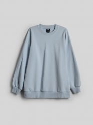 4F Bluza dresowa relaxed bez kaptura damska - niebieska S. Niebieskie bluzy damskie 4f, l, bez wzorów, z bawełny, klasyczne, bez kołnierzyka, bez ramiączek, bez kaptura. Za 149.99 zł.