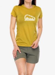 Koszulka merino damska Sensor Merino Air Summit Tee. Żółte t-shirty damskie Sensor, l, bez wzorów, z poliamidu, bez kołnierzyka. Za 313.49 zł.