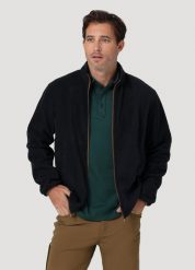 WRANGLER ADAMS FLEECE FULL ZIP MĘSKA BLUZA ROZPINANY DARK BLUE WA6DHCB08 112324326. Niebieskie bluzy męskie Wrangler, na jesień, m, bez wzorów, z polaru, bez kaptura. Za 189.99 zł.