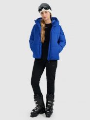 4F Spodnie narciarskie softshell membrana 10000 damskie - czarne XL. Czarne spodnie materiałowe damskie 4f, s, bez wzorów, z materiału, z podwyższonym stanem. Za 499.99 zł.