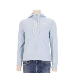 Bluza z kapturem damska rozpinana The North Face. Niebieskie bluzy damskie The North Face, l, bez wzorów, z materiału, z kapturem. Za 127.76 zł.