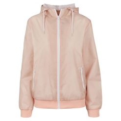 Damska Kurtka Windrunner. Czarne kurtki damskie BUILD YOUR BRAND, s, bez wzorów, bez kaptura. Za 163.99 zł.