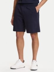 Guess Szorty sportowe M6GD16 K3088 Granatowy Regular Fit. Niebieskie krótkie spodenki sportowe męskie Guess, m, z aplikacjami, z bawełny. Za 379.99 zł.