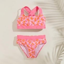 Zestaw bikini dziecięcy Dakaria III. Stroje kąpielowe dla dziewczynek Regatta, bez wzorów, z elastanu. Za 154.00 zł.