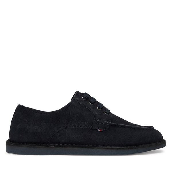Półbuty Tommy Hilfiger. Niebieskie półbuty na co dzień męskie Tommy Hilfiger, bez zapięcia. Za 426.99 zł.