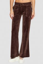 JUICY COUTURE Czekoladowe spodnie dresowe damskie Layla Low Rise, Rozmiar M. Brązowe spodnie dresowe damskie Juicy Couture, m, bez wzorów, z dresówki. W wyprzedaży za 323.99 zł.