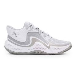 Buty do koszykówki Under Armour Spawn 6. Białe buty sportowe męskie Under Armour, bez zapięcia, do koszykówki. Za 379.99 zł.
