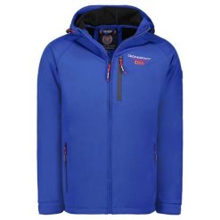 Geographical Norway TAKITO Softshell męski MEN 009, błękit królewski. Niebieskie kurtki męskie Geographical Norway, m, bez wzorów, z elastanu, trekkingowe. Za 209.00 zł.