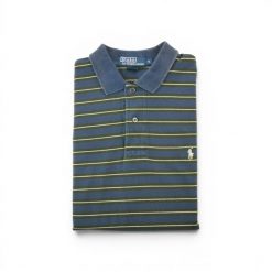 Polo Ralph Lauren koszulka męska z krótkim rękawem. Niebieskie koszulki polo męskie Ralph Lauren, l, bez wzorów, biznesowe, bez ramiączek. Za 127.76 zł.