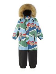 Reima Kombinezon zimowy Kipina 5100040C Kolorowy Regular Fit. Buty zimowe chłopięce Reima, bez wzorów, z syntetyku, bez zapięcia. Za 799.99 zł.
