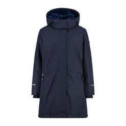 Parka z kapturem dla dziewczynki CMP. Niebieskie kurtki i płaszcze dla dziewczynek CMP, bez wzorów, z bawełny, z kapturem. Za 553.50 zł.