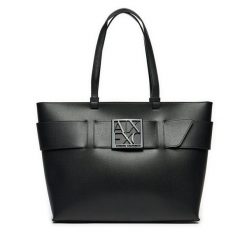 Torebka Armani Exchange. Czarne torebki do ręki damskie Armani Exchange, bez wzorów, klasyczne, bez dodatków. Za 609.99 zł.