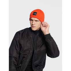 Czapka Calvin Klein. Brązowe czapki i kapelusze męskie Calvin Klein, na zimę, bez wzorów. Za 109.99 zł.