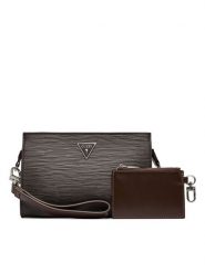 Guess Saszetka HMMIPW P6257 Bordowy. Czerwone saszetki męskie Guess, ze skóry. Za 364.99 zł.