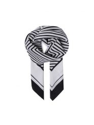 Jenny Fairy Apaszka 4W4-002-SS23 Biały. Białe czapki i kapelusze damskie Jenny Fairy, bez wzorów, z poliesteru. Za 33.99 zł.