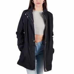 Kurtka GEOX W GENZIANA COAT Niebieski. Niebieskie kurtki męskie Geox, m, bez wzorów, z tkaniny, bez kaptura. Za 505.99 zł.