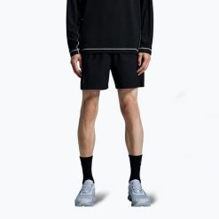 Spodenki do biegania męskie On 5" Core. Czarne krótkie spodenki sportowe męskie On, l, bez wzorów, z elastanu, do biegania. Za 349.99 zł.