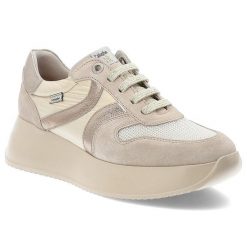 Beżowe Sneakersy Callaghan Modne Obuwie Damskie Na Koturnie. Brązowe półbuty damskie Callaghan, na lato, bez wzorów, z materiału, eleganckie, bez obcasa, na koturnie, bez zapięcia. Za 619.00 zł.