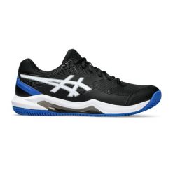 Buty tenisowe męskie Asics Gel Dedicate 8 Clay. Czarne buty sportowe męskie Asics, bez zapięcia, tenisowe. Za 319.99 zł.