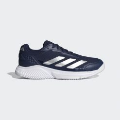 Buty Courtquick Padel. Białe obuwie sportowe damskie Adidas, bez wzorów, z materiału, tenisowe. Za 349.00 zł.
